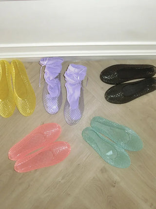 Summer Jelly Shoes, Transparent Flip-flops, Jelly Decor, Mary Jane Flats, Swim Mesh, Summer Slippers, Shoe Collection
