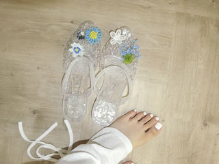 Summer Jelly Shoes, Transparent Flip-flops, Jelly Decor, Mary Jane Flats, Swim Mesh, Summer Slippers, Shoe Collection