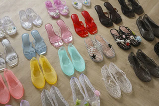 Summer Jelly Shoes, Transparent Flip-flops, Jelly Decor, Mary Jane Flats, Swim Mesh, Summer Slippers, Shoe Collection