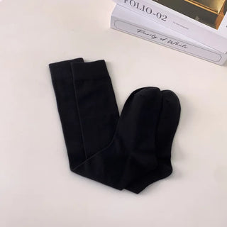 High-Elasticity Cotton Plain Basic Knee Socks Semi-Compression Stocking Socks