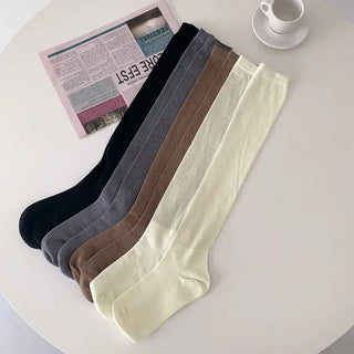 See-through Ribbed Long Summer Leg Warmer Socks