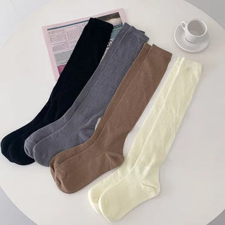 See-through Ribbed Long Summer Leg Warmer Socks