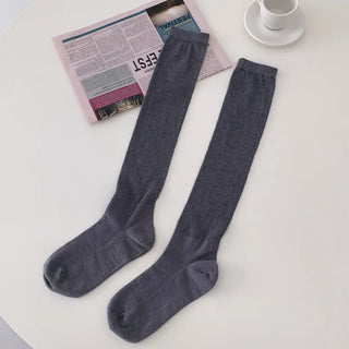 See-through Ribbed Long Summer Leg Warmer Socks
