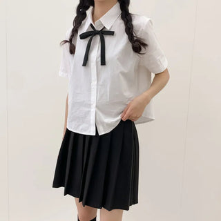 Ribbon String Tie, Preppy Look, School Uniform, Women's Tie, Bow Necktie,