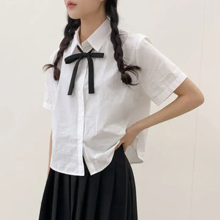 Ribbon String Tie, Preppy Look, School Uniform, Women's Tie, Bow Necktie,