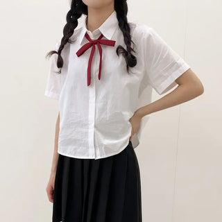 Ribbon String Tie, Preppy Look, School Uniform, Women's Tie, Bow Necktie,
