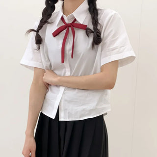 Ribbon String Tie, Preppy Look, School Uniform, Women's Tie, Bow Necktie,