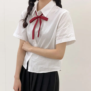 Ribbon String Tie, Preppy Look, School Uniform, Women's Tie, Bow Necktie,