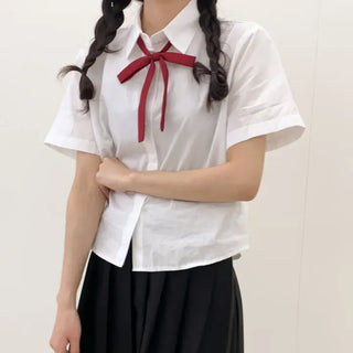 Ribbon String Tie, Preppy Look, School Uniform, Women's Tie, Bow Necktie,