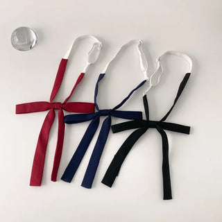 Ribbon String Tie, Preppy Look, School Uniform, Women's Tie, Bow Necktie,