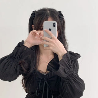Lovit Ribbon Side Hair Festival Mini Hair Claw Clip