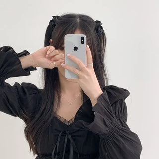 Lovit Ribbon Side Hair Festival Mini Hair Claw Clip