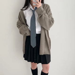 Teen Plaid Ribbon School Look Uniform Women's Ties Automatic Bow Ties Collection