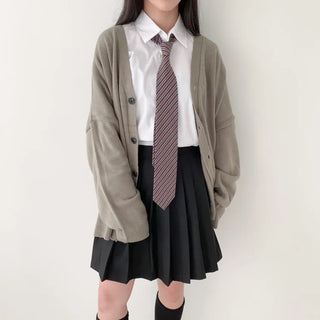 Teen Plaid Ribbon School Look Uniform Women's Ties Automatic Bow Ties Collection