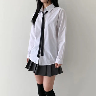Teen Plaid Ribbon School Look Uniform Women's Ties Automatic Bow Ties Collection