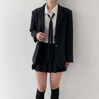 Teen Plaid Ribbon School Look Uniform Women's Ties Automatic Bow Ties Collection