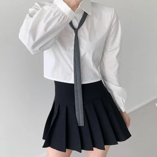 Teen Plaid Ribbon School Look Uniform Women's Ties Automatic Bow Ties Collection