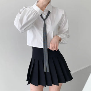 Teen Plaid Ribbon School Look Uniform Women's Ties Automatic Bow Ties Collection