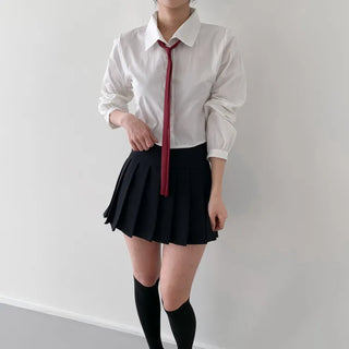 Teen Plaid Ribbon School Look Uniform Women's Ties Automatic Bow Ties Collection