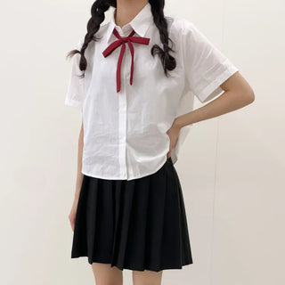 Teen Plaid Ribbon School Look Uniform Women's Ties Automatic Bow Ties Collection