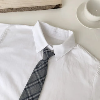 Teen Plaid Ribbon School Look Uniform Women's Ties Automatic Bow Ties Collection