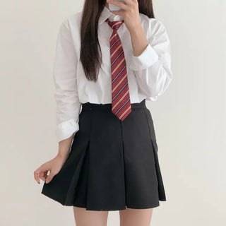 Teen Plaid Ribbon School Look Uniform Women's Ties Automatic Bow Ties Collection