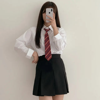 Teen Plaid Ribbon School Look Uniform Women's Ties Automatic Bow Ties Collection