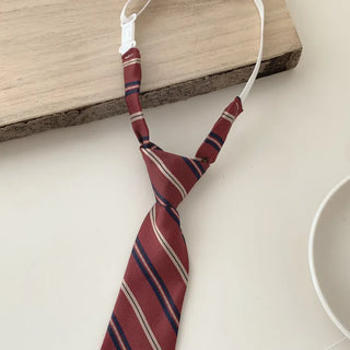 Teen Plaid Ribbon School Look Uniform Women's Ties Automatic Bow Ties Collection