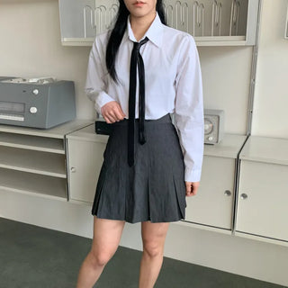 Teen Plaid Ribbon School Look Uniform Women's Ties Automatic Bow Ties Collection