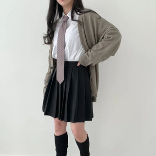 Teen Plaid Ribbon School Look Uniform Women's Ties Automatic Bow Ties Collection