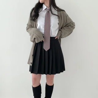 Teen Plaid Ribbon School Look Uniform Women's Ties Automatic Bow Ties Collection