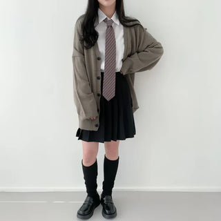 Teen Plaid Ribbon School Look Uniform Women's Ties Automatic Bow Ties Collection