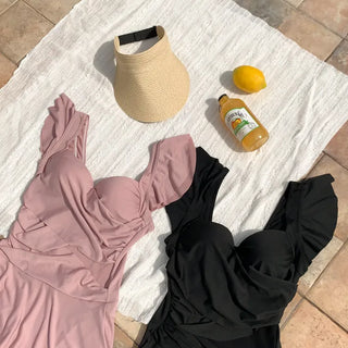 Ballerina Fit Shirred Frill Monokini One-Piece Swimsuit