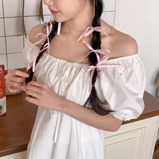 Point Mini Ribbon Hair Side Hair Clip