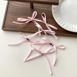 Point Mini Ribbon Hair Side Hair Clip