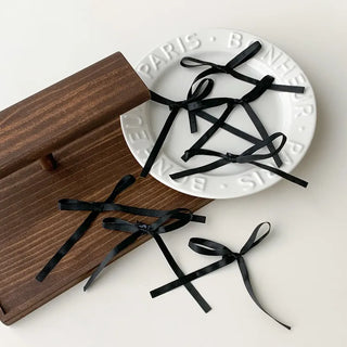 Point Mini Ribbon Hair Side Hair Clip