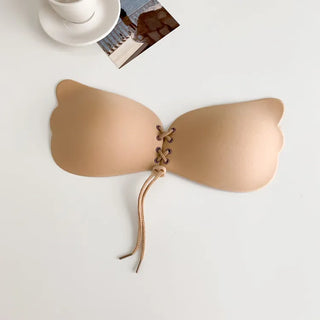 Corset Strap Bust Up Adhesive Winged Nude Bra