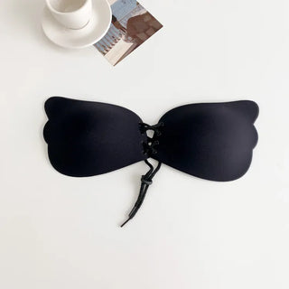 Corset Strap Bust Up Adhesive Winged Nude Bra