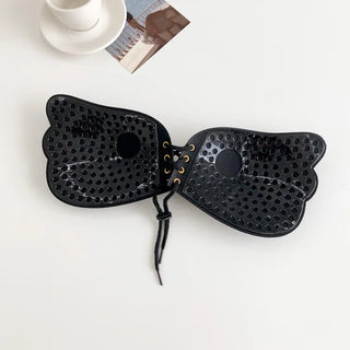 Corset Strap Bust Up Adhesive Winged Nude Bra