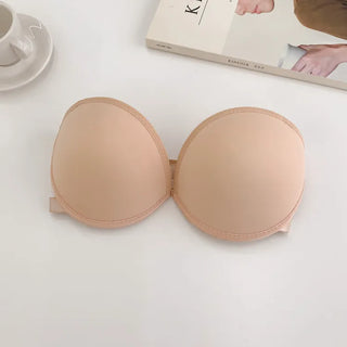 Non-Slip Heart Silicone Push-up One-Hook Strapless Bra