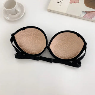 Non-Slip Heart Silicone Push-up One-Hook Strapless Bra