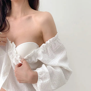 Non-Slip Heart Silicone Push-up One-Hook Strapless Bra