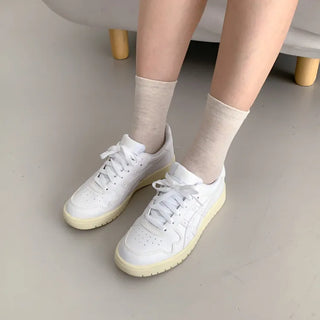 Standard Plain Daily Long Mid-Length Socks