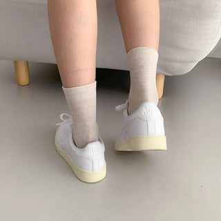 Standard Plain Daily Long Mid-Length Socks