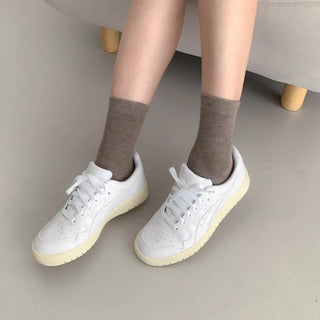 Standard Plain Daily Long Mid-Length Socks