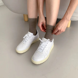 Standard Plain Daily Long Mid-Length Socks