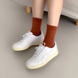 Standard Plain Daily Long Mid-Length Socks