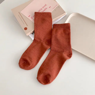 Standard Plain Daily Long Mid-Length Socks