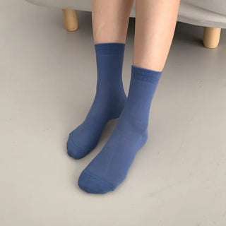 Standard Plain Daily Long Mid-Length Socks
