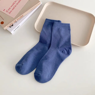 Standard Plain Daily Long Mid-Length Socks